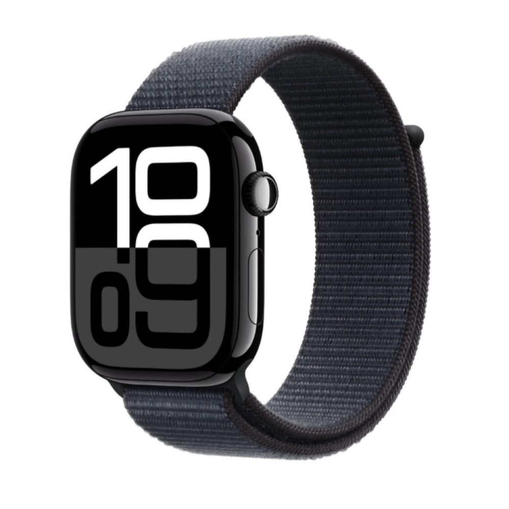 Okosóra textil szíj, THD, kompatibilis Apple Watch 46 mm series 10, tinta kék