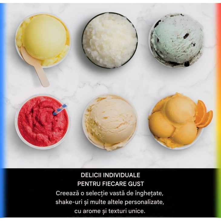 Ninja CREAMi Deluxe NC502EU fagylalt- és hidegital-készítő, 2 tartállyal, 10 funkcióval, fagylalthoz, gelatohoz, sorbethez, fagyasztott joghurthoz, turmixhoz, slushhoz és egyebekhez, 2 az 1-ben ízesítés, ezüst, szállítási idő 7-8 nap