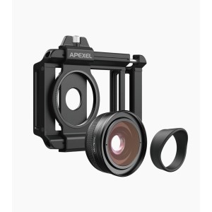 Zoom makró objektív, Apexel, 10-20X nagyítás, kompatibilis: iPhone 16, iPhone 16 Pro, Samsung, Google Pixel, Honor
