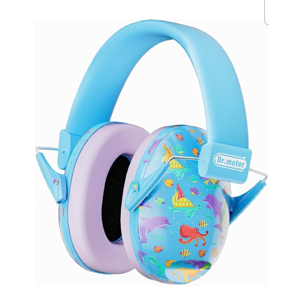 Dr.meter gyermek füldugók, passzív hallásvédelem SNR 27dB, ergonomikus kialakítás, iskolába, alváshoz, tanuláshoz, autizmushoz, hangszerekhez, Kék Óceán, szállítási idő 7-8 nap