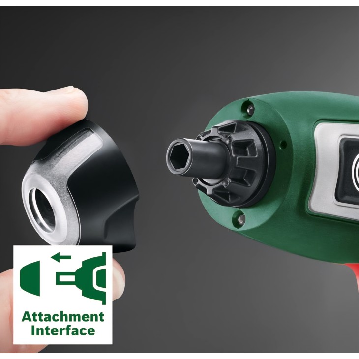 Akkus csavarozó, Bosch IXO 7, 3,6 V, 2,0 Ah, 5,5 Nm, Micro-USB kábel, ferde rögzítés, akár 190 csavarozási idő