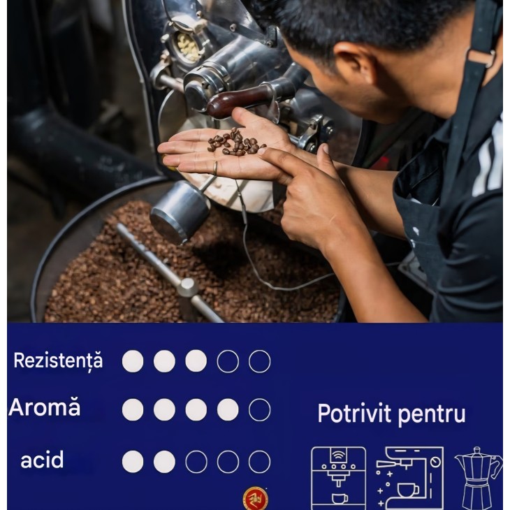 MilleSoli Caffè Espresso kávébab 250 g, hagyományos szicíliai pörköléssel, prémium, automata eszpresszógépekhez és portafilterekhez