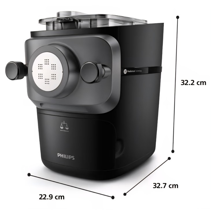 Philips 7000 Series PastaMaker automata tésztagép, 8 tésztafajta, automatikus mérlegelés, ProExtrude, könnyen tisztítható, akár 8 adag, HR2665/93, szállítási idő 7-8 nap