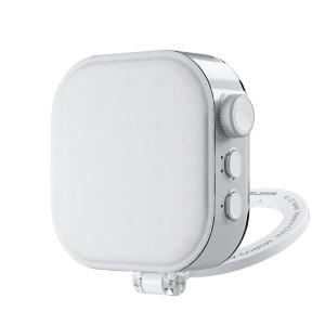"Jégkocka" mágneses lámpa LED világítással, Telesin P5-BGD-03, hordozható és multifunkcionális kialakítás, iPhone 16, 15, 15, 14, 13, 12 készülékekkel kompatibilis