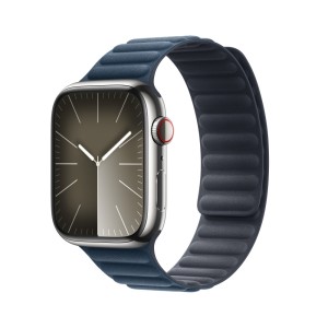 Mágneses okosóra szíj, THD, kompatibilis Apple Watch 46 mm-es sorozat 10, univerzális méret, sötétkék