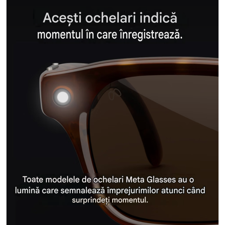 AI okosszemüveg, Meta Capri, 12 MP-es ultraszéles látószögű kamera, 3K videofelvétel, 6 mikrofon, Transitions fotokromatikus lencsék, Bluetooth 5.4, Wi-Fi 6, fekete/szürke