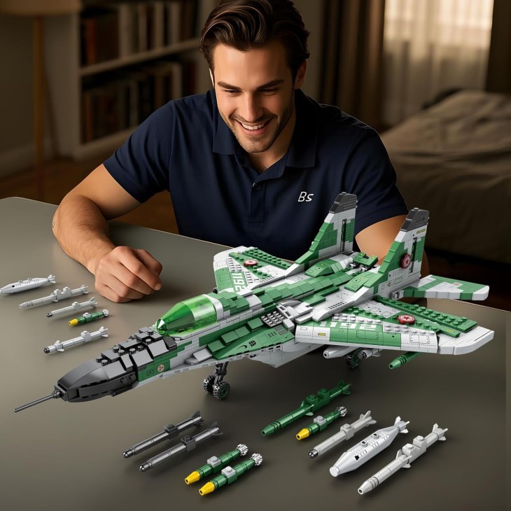 Reobrix MiG-29 33024 Építőkészlet – Katonai vadászrepülőgép, Műszaki gyűjthető modell 14 éves kortól és felnőtteknek