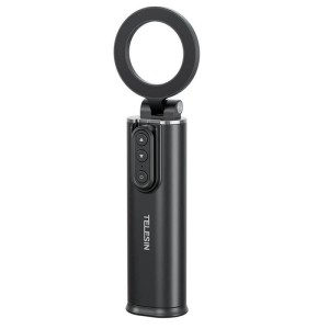Szelfibot vlogoláshoz, Telesin P1-HSS-02, mágneses tartó iPhone 16,15,14,13,12 készülékekhez, Bluetooth távirányító, fekete