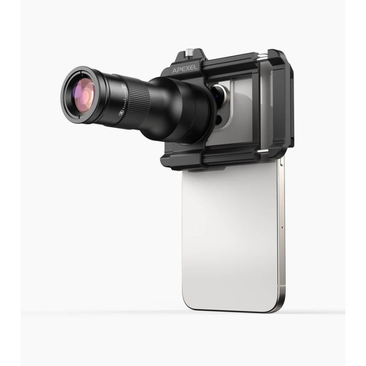 Apexel APL-TM6 teleobjektív, kompatibilis: iPhone 15 14, 13, 12, Samsung Galaxy S24, S23, Huawei, Honor