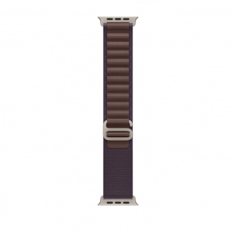 Okosóra szíj, THD, Alpine Loop, kompatibilis az Apple Watch Ultra3 49 mm, Apple Watch 46 mm Series 11 és Apple Watch SE3 órákkal, szürke csattal, indigókék