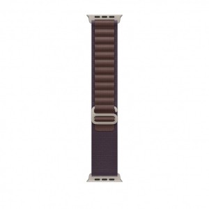 Okosóra szíj, THD, Alpine Loop, kompatibilis az Apple Watch Ultra3 49 mm, Apple Watch 46 mm Series 11 és Apple Watch SE3 órákkal, szürke csattal, indigókék