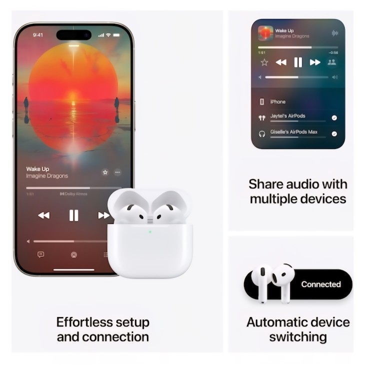Apple AirPods 4, fehér