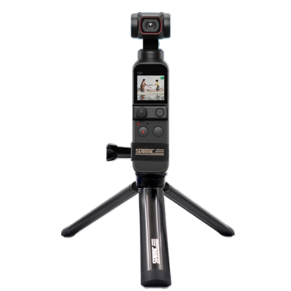 Stabilizátor és mini állvány, STARTRC, kompatibilis Osmo Pocket 2, Pocket 3, rögzítőgyűrű, 1/4 csavar