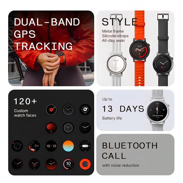 Okosóra, CMF Watch 3 Pro, 1,43"-os AMOLED kijelző, Bluetooth hívások mesterséges intelligenciával zajszűréssel, kettős GPS, pulzus- és alvásfigyelés, akár 13 napos akkumulátor-üzemidő, piros