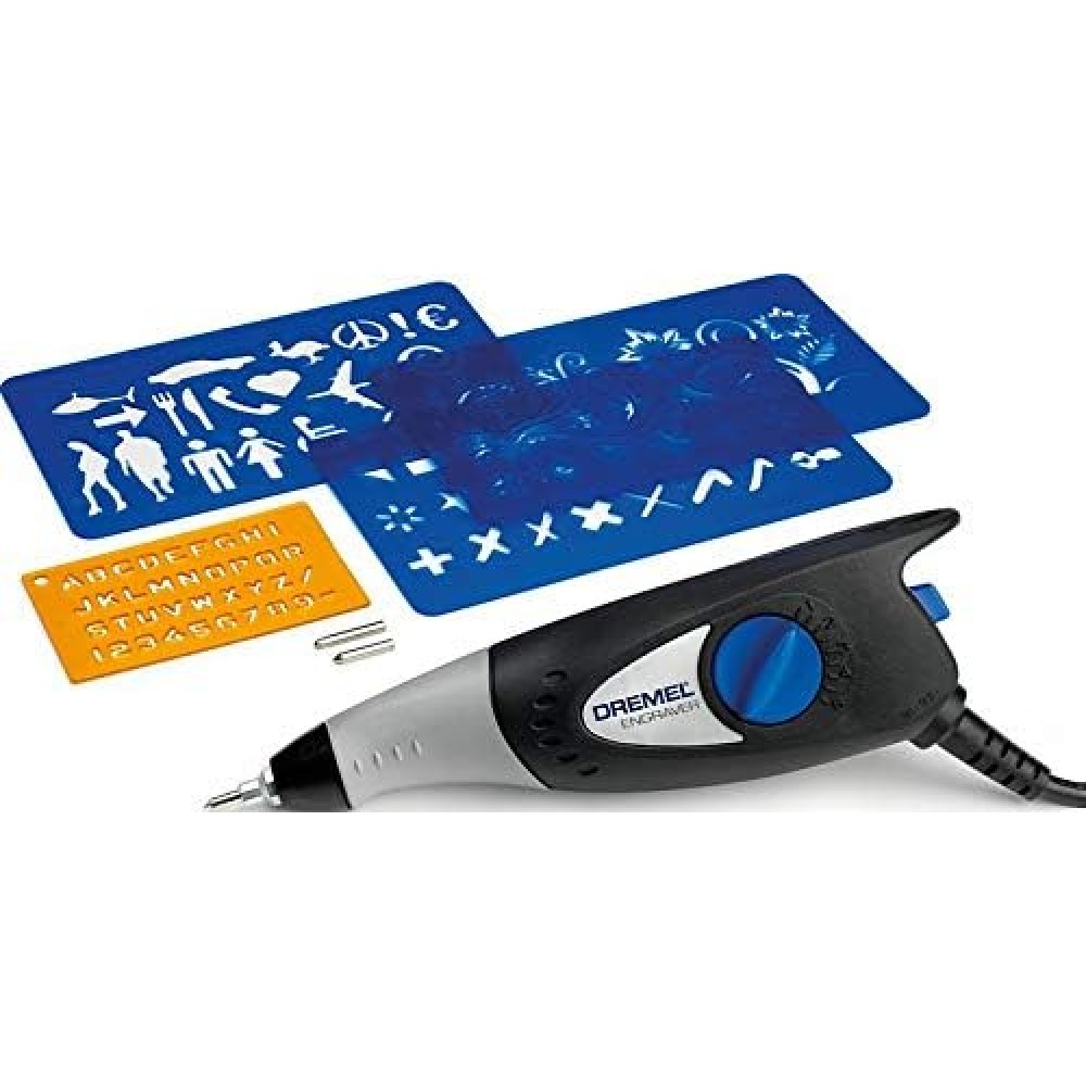 Precíziós gravírozógép, DREMEL 290/1, 3 tartozékkal + 4 feltéttel, ideális fémhez, üveghez, fához, kreatív személyre szabáshoz