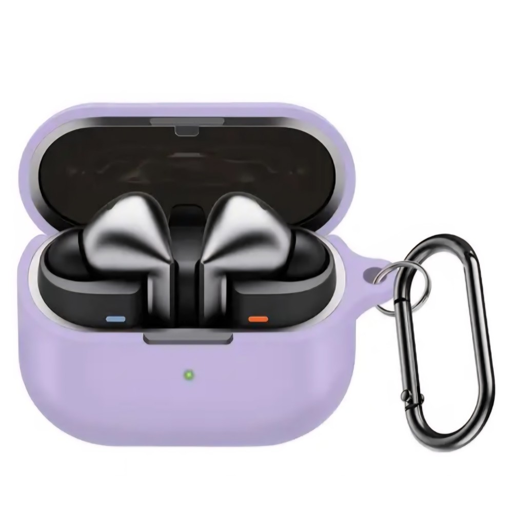 Vezeték nélküli fejhallgató védőtok, THD, Samsung Galaxy Buds3 FE kompatibilis, lila