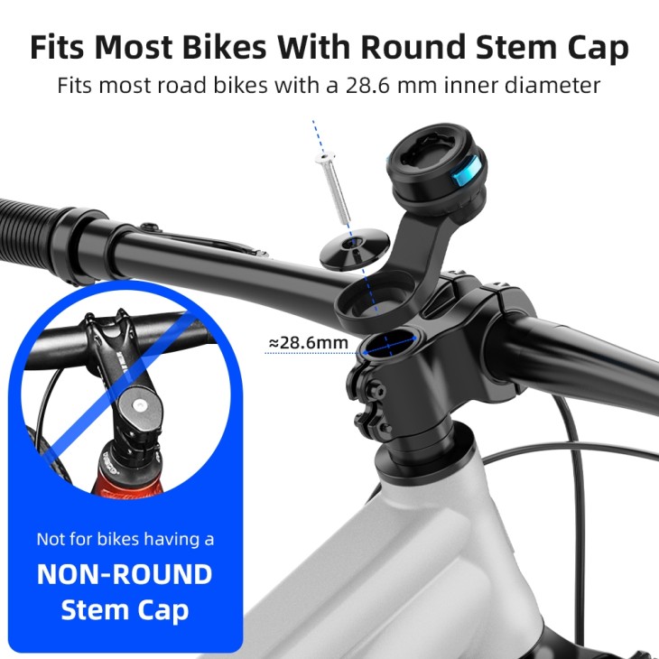 Kerékpárcsőrögzítő rendszer, Surewo, kompatibilis GoPro 13, GoPro 12, DJI Action 5 Pro, Insta 360 X4, gyorskioldó