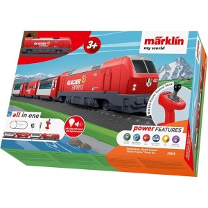 Märklin My World Glacier Express elektromos vonat indítókészlet, elemes, USB töltéssel, mágneses csatolókkal, H0, 29348