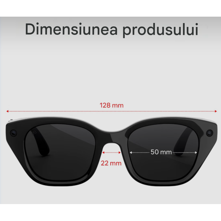 AI okosszemüveg, Meta Capri, 12 MP-es ultraszéles látószögű kamera, 3K videofelvétel, 6 mikrofon, Transitions fotokromatikus lencsék, Bluetooth 5.4, Wi-Fi 6, fekete/szürke