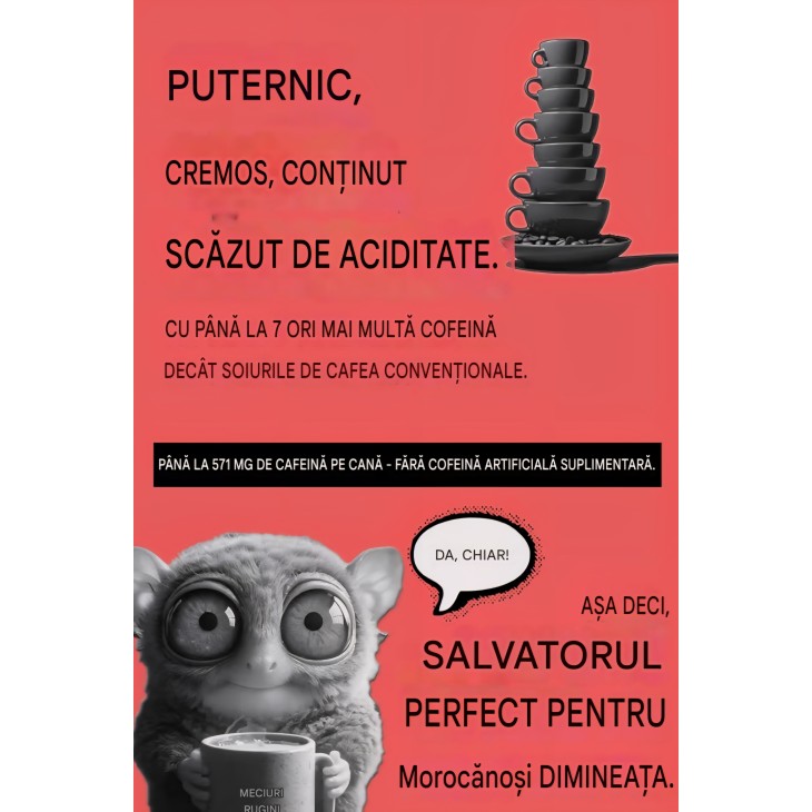 LUCIFERS ROAST Kávébab 1 kg, 100% Robusta, Extra Erős Espresso, Sötét Pörkölés, Alacsony Savtartalmú, Automata Espresso Gépekkel és Portafilterekkel Kompatibilis, Egész Kávébabok, Olaszországból Importálva