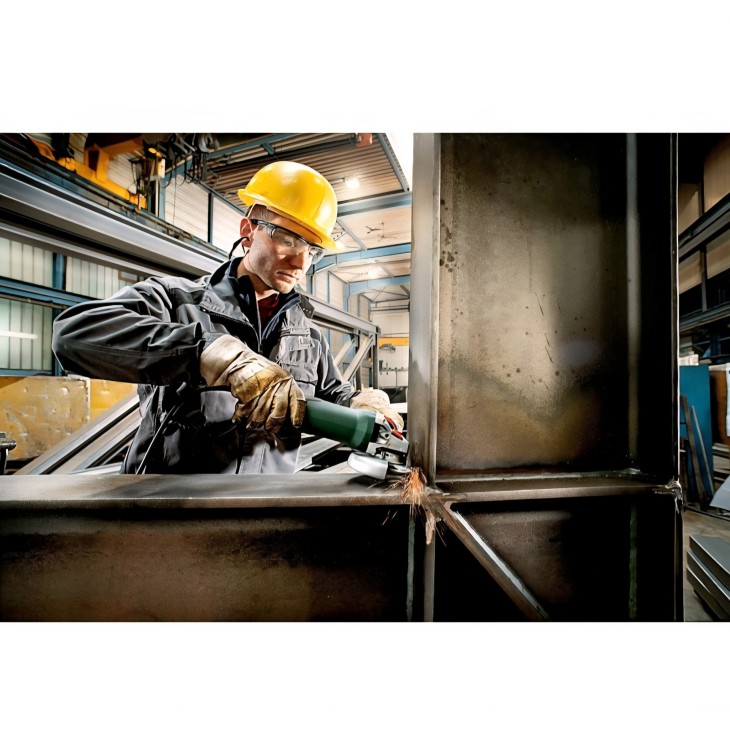 1550W-os Metabo WEV 15-125 Quick sarokcsiszoló 600468000, változtatható sebesség, gyors tárcsacsere, Marathon motor, 4 m kábel