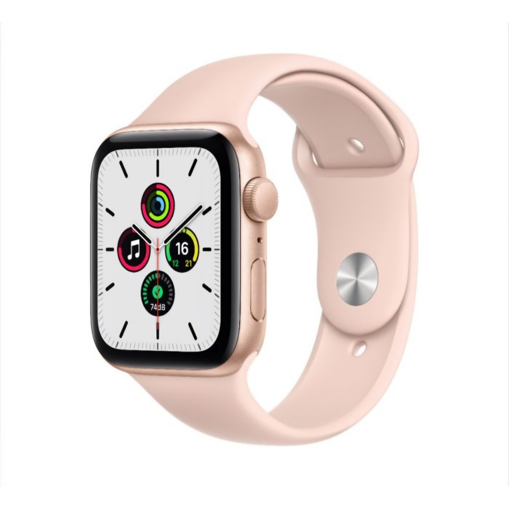 Szilikon szíj, THD, kompatibilis Apple Watch 42 mm-es sorozat 10, Apple Watch SE 40 mm, S/M, poros rózsaszín