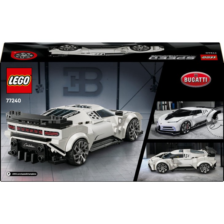 LEGO Speed Champions: Bugatti Centodieci hiperautó sportkocsi 77240, 9 éves kortól, 291 darab