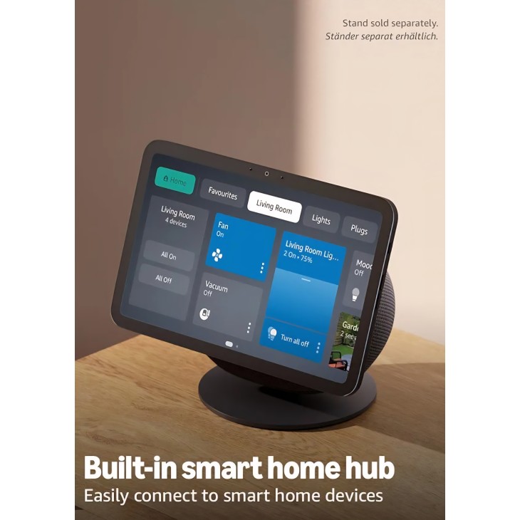 Okoshangszóró, Amazon Echo Show 8, 2026-os generáció, 8,7"-os HD kijelző, térhatású hangzás, Alexa, okosotthon központ, grafit