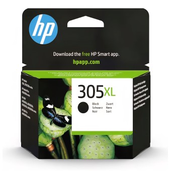 Eredeti HP 305XL fekete tintapatron, nagy kapacitású, HP nyomtatókkal kompatibilis, tiszta szöveg és minőségi nyomtatás, megnövelt élettartam, 7 napos szállítási idő