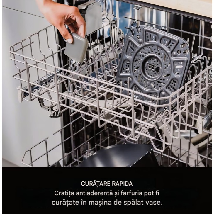 Ninja Speedi ON500EU multifunkciós főző, 12 program, 5,7 l, légkeveréses fritőz, lassú főző, grill, sütés, Speedi gyorséttermi funkció, 1760 W, fekete, szállítási idő 7-8 nap