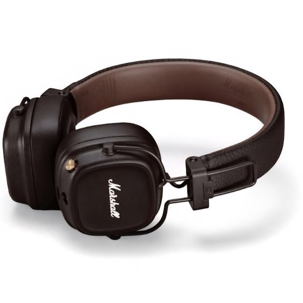 Fülre helyezhető Marshall Major IV audio fejhallgató, Bluetooth, barna