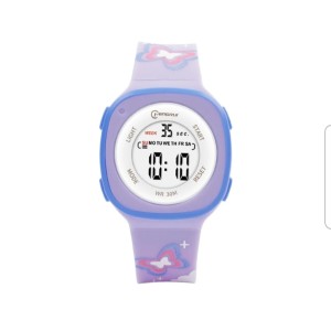 Gyermek digitális karóra, Mingrui MR2207LK, dátum, világítás, vízálló 30 méter, ütésálló, lila
