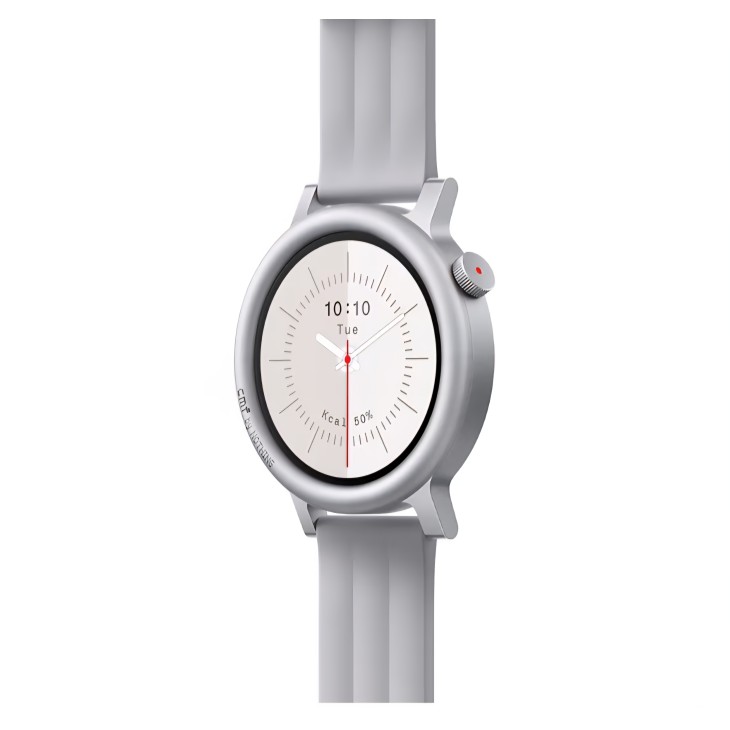 Okosóra, CMF Watch 3 Pro, 1,43"-os AMOLED kijelző, Bluetooth hívások mesterséges intelligenciával zajszűréssel, kettős GPS, pulzus- és alvásfigyelés, akár 13 napos akkumulátor-üzemidő, világosszürke