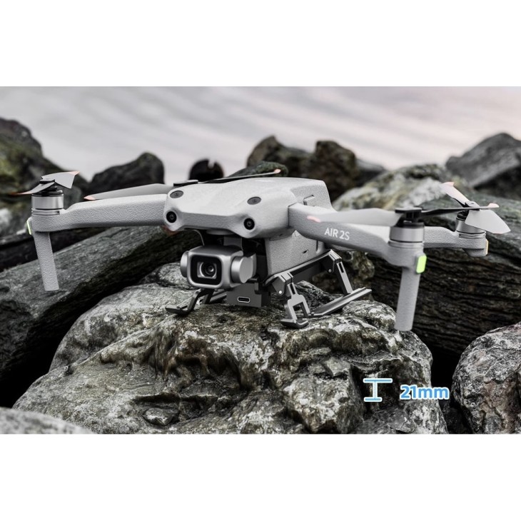STARTRC márkájú futómű, LED lámpával 4 színben, kompatibilis DJI Air 2S és DJI Air 2 drónnal, összecsukható