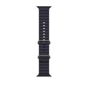 Okosóra szíj, THD, Ocean modell, kompatibilis: Apple Watch Ultra2 49 mm, Apple Watch 45 mm series 9, Apple Watch SE 44 mm, univerzális méret, fekete