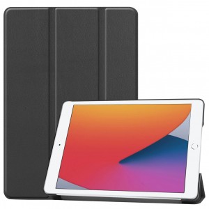 Fekete tokos THD Smart Case Apple iPad 10,2 hüvelykes táblagéphez, 9. generáció (2021) és 8. generáció (2020)