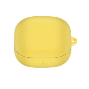 Huzat a Samsung Galaxy Buds2 fejhallgató védelmére, sárga színű, akasztóval