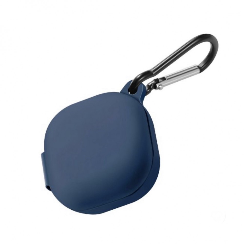 Huzat a Samsung Galaxy Buds2 fejhallgató védelmére, farmerkék színű, akasztóval