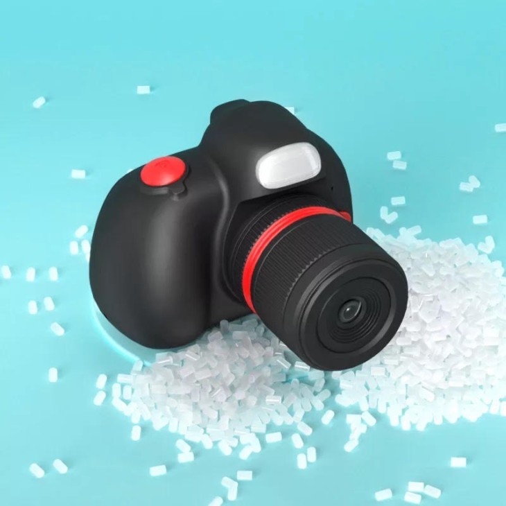 Digitális fényképezőgép gyerekeknek, THD Pixels D6, DSLR megjelenés, 18 megapixeles felbontás, fekete