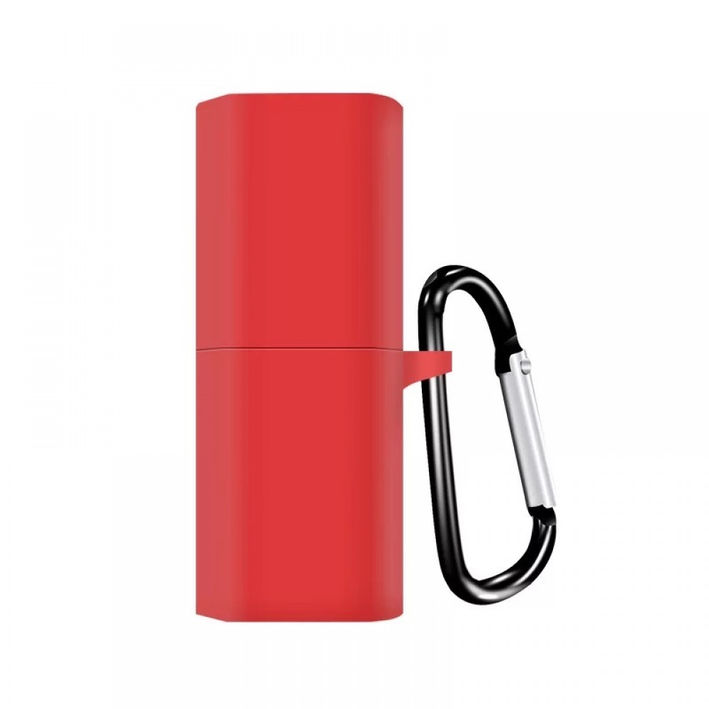 Huawei FreeBuds Lipstick vezeték nélküli sztereó fejhallgató védelmére szolgáló huzat, piros színű akasztóval