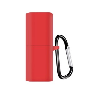 Huawei FreeBuds Lipstick vezeték nélküli sztereó fejhallgató védelmére szolgáló huzat, piros színű akasztóval