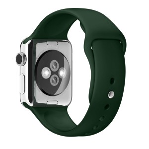 Sötétzöld szilikon szíj Apple Watchhoz 42/44/45mm Méret M/L Series 1,2,3,4,5,6,7,8
