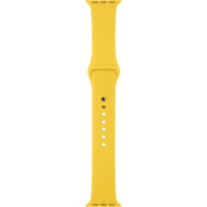 Sárga szilikon szíj Apple Watchhoz 42/44/45 mm, S/M méret, 1,2,3,4,5,6,7,8 sorozat