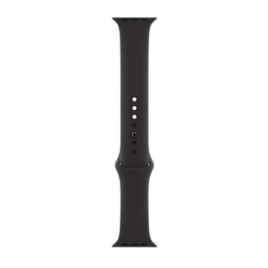 THD szilikon szíj Apple Watch 45 mm-es 7-es és 8-as sorozathoz, M/L méret, fekete szín