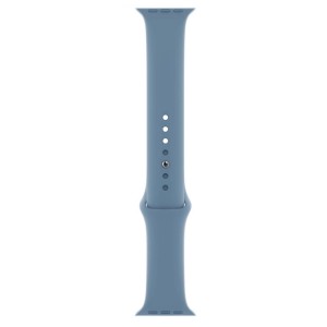 THD szilikon szíj Apple Watch 45 mm-es 7-es és 8-as sorozathoz, M/L méret, Nordic kék szín