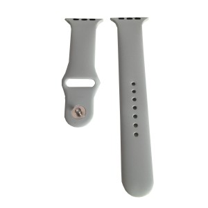 Szilikon szíj Apple Watchhoz 42/44/45mm Méret M/L Series 1,2,3,4,5,6,7,8 szürke