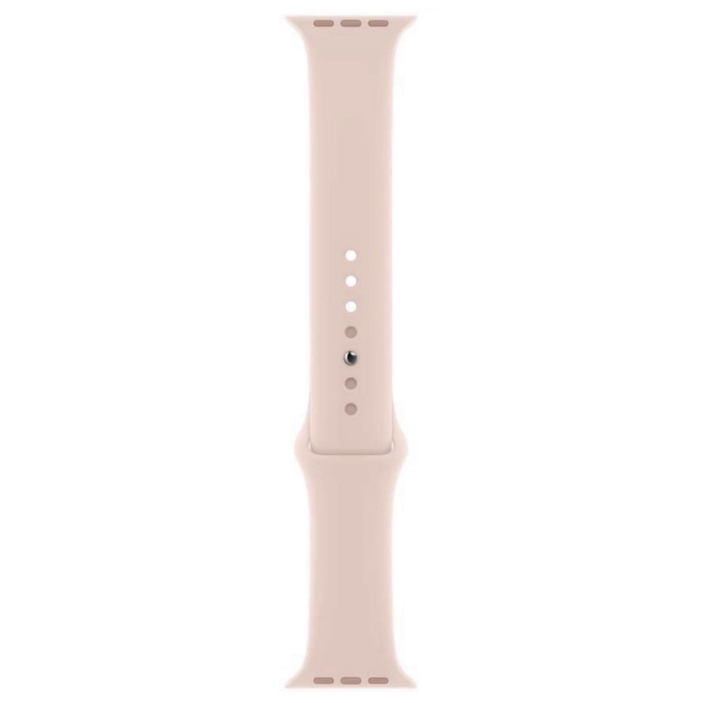 THD szilikon szíj Apple Watch 41 mm-es 7-es és 8-as sorozatához, S/M méret, rózsaszín homok