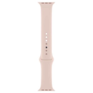 THD szilikon szíj Apple Watch 41 mm-es 7-es és 8-as sorozatához, S/M méret, rózsaszín homok