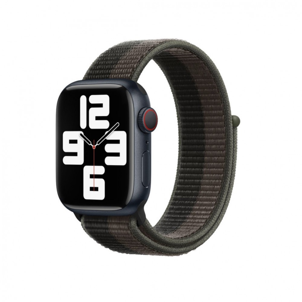 THD sporthurkos textil szíj Apple Watchhoz 45 mm, univerzális méret, 7-es és 8-as sorozat, tornádószürke színű
