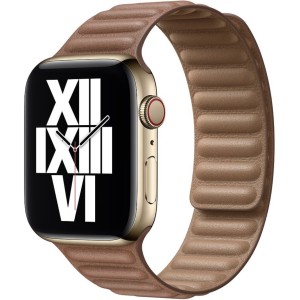 Nyeregbarna bőr kötőszíj Apple Watchhoz 42/44/45 mm, univerzális méret, 1,2,3,4,5,6,7,8 sorozat